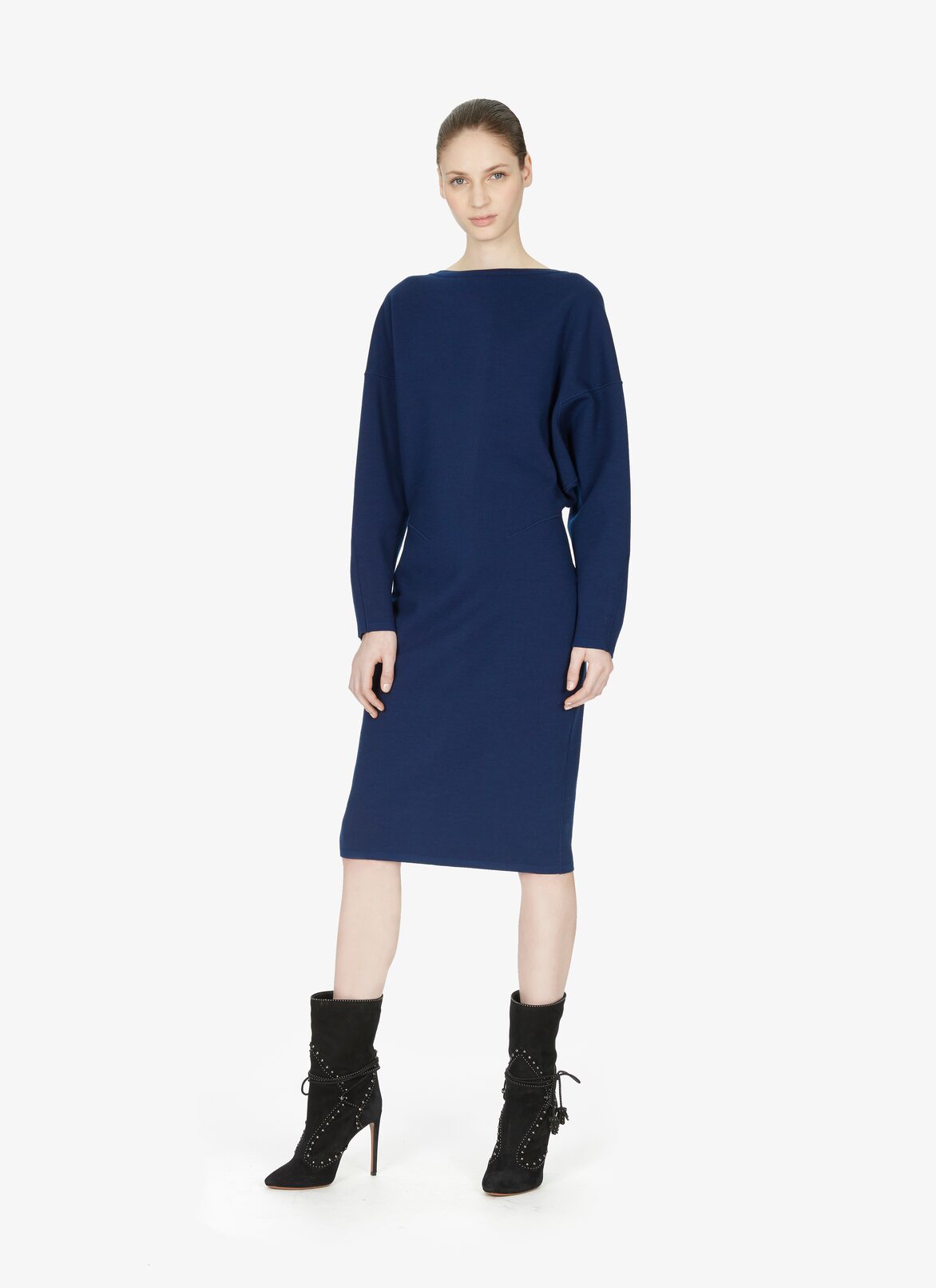 Wool-Blend Dress ALAÏA MARINE WOOL-BLEND DRESS